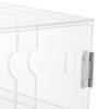 Clear Cell Phone Locker Box, Cell Phones Storage Cabinet, Cell Phone Storage Box Acrylic and Stainless Steel Store Keys, Wallets