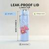 1PC Pink Orchid Floral Soft Vintage Print 750ml Portable Sports Water Bottle Leakproof Gym Outdoor Travel Drink Cup