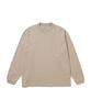 Snow Peak Organic Mercerized Long Sleeve for Men and Women GREIGE M T-Shirt CS-26SU005 - Long-sleeved T-shirt -