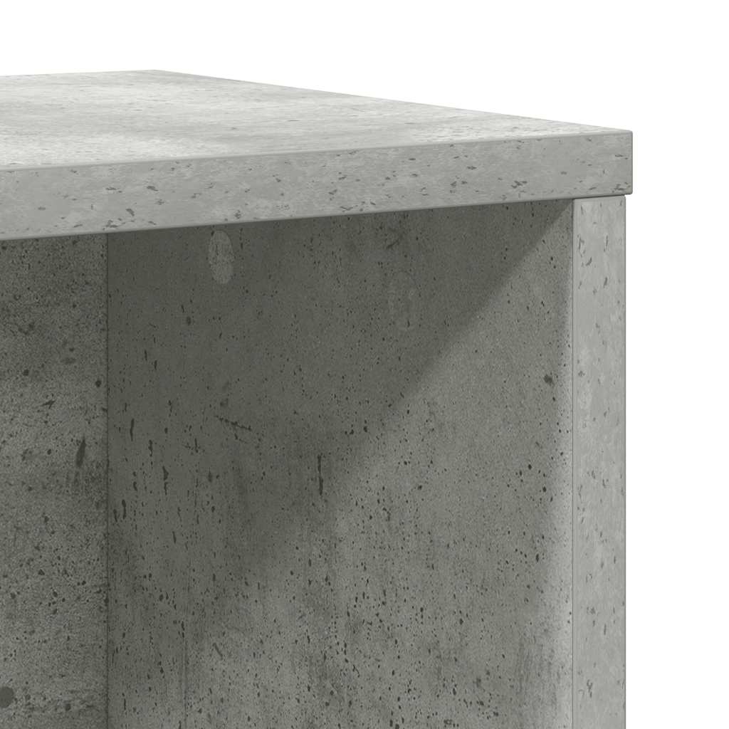Bookshelf Concrete Grey 60 x 24 x 101.5 cm Engineered Wood