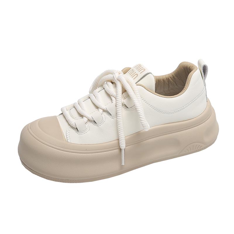 

Мода 2024 года. Женская модная спортивная обувь на толстой подошве. Парусиновые туфли. Женская низкая спортивная обувь с круглым носком на плоской подошве. 40 хаки