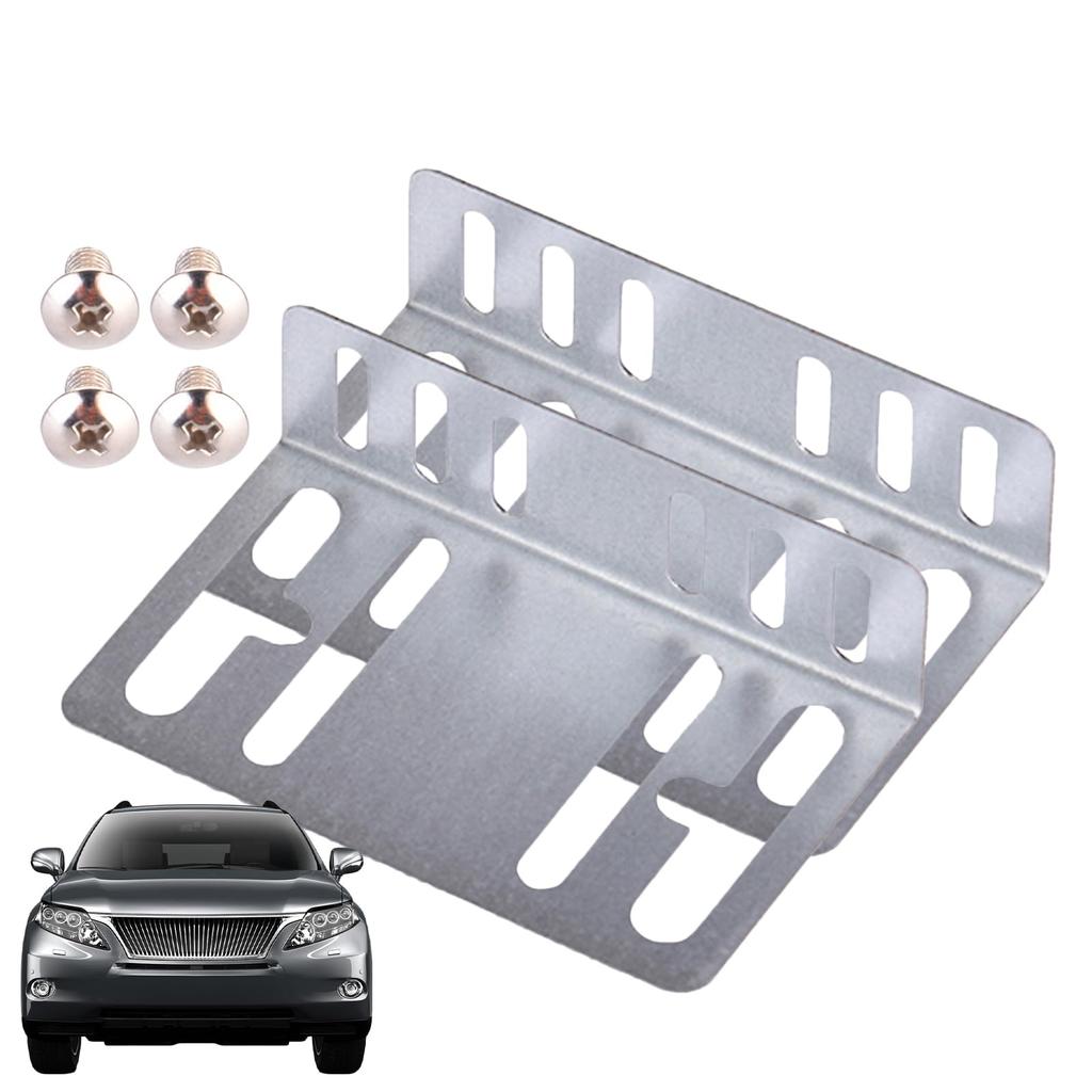 Set med 2 Metall Slitstarka Dubbla 2 DIN Bilradio Ramar - Universell Passform