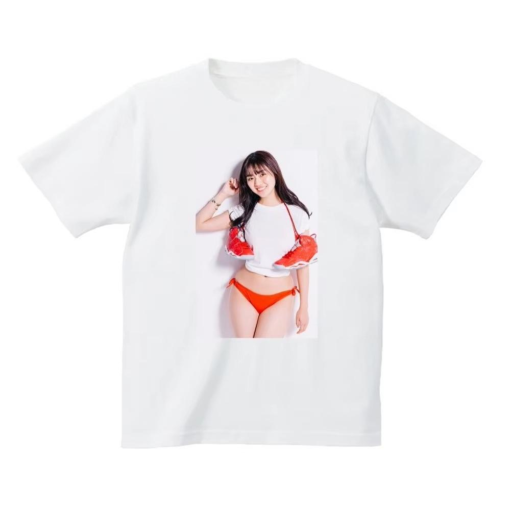 

Japanese and Korean Bikini Beauty Casual Large Size Loose Sports Men and Women Short-sleeved T-shirt Autumn and winter innerwear 4XL