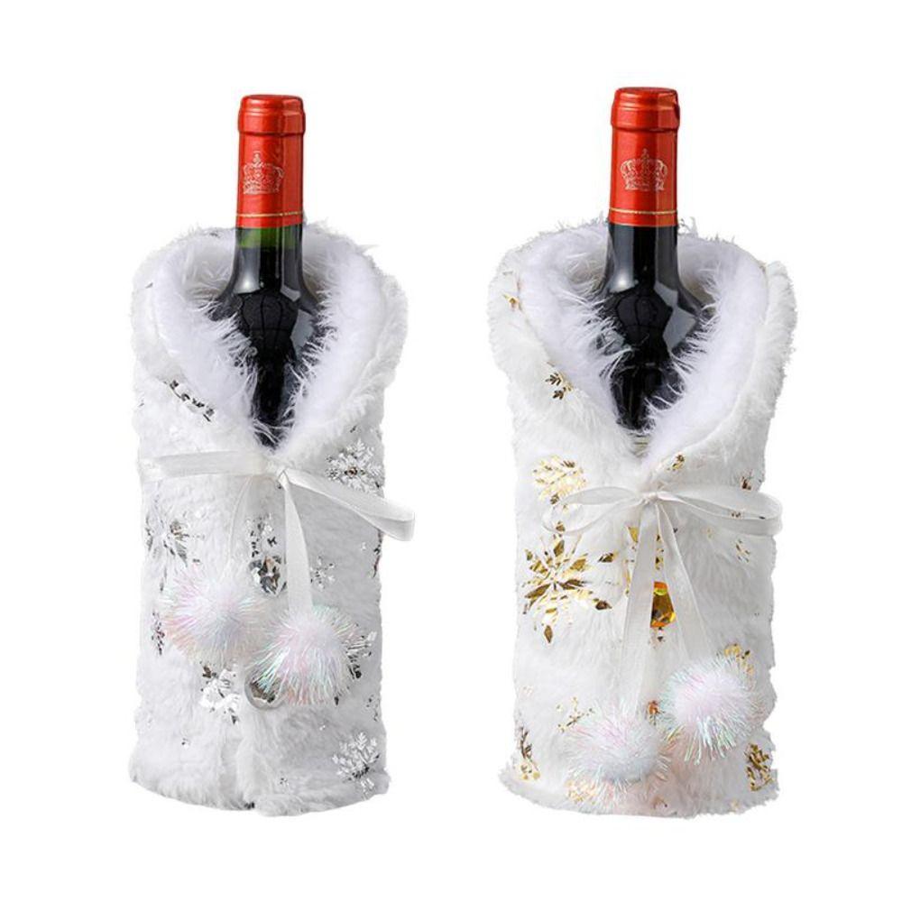 Christmas Decorations Snowflake Pattern Champagne Pouch Gift Wrap For Home Packaging Bag Wine Bag