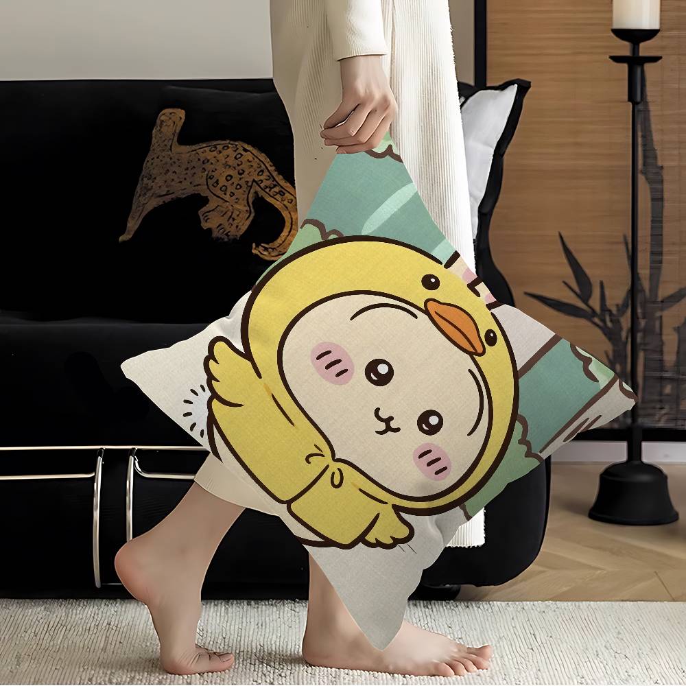 Fashion UUsagi Cartoon Cushion Cover Inches Farmhouse Decor Home Throw Pillow Covers for Couch Decorations
