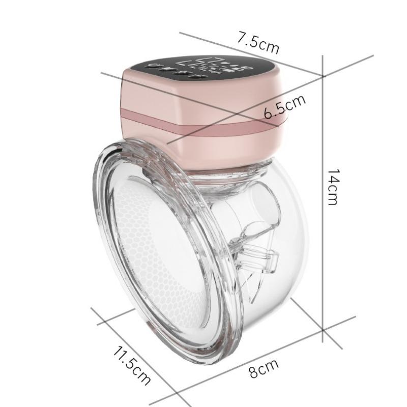 Wearable Breast Pump Hands Free Strong Suction Discreet Collection Cup Touch Control Milk Extractor
