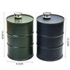 750Ml Stainless Steel Hip Flask Travel Barrel Wine Pot Bottle Outdoor Personalized Cylindrical Shape Wine Barrel Jug