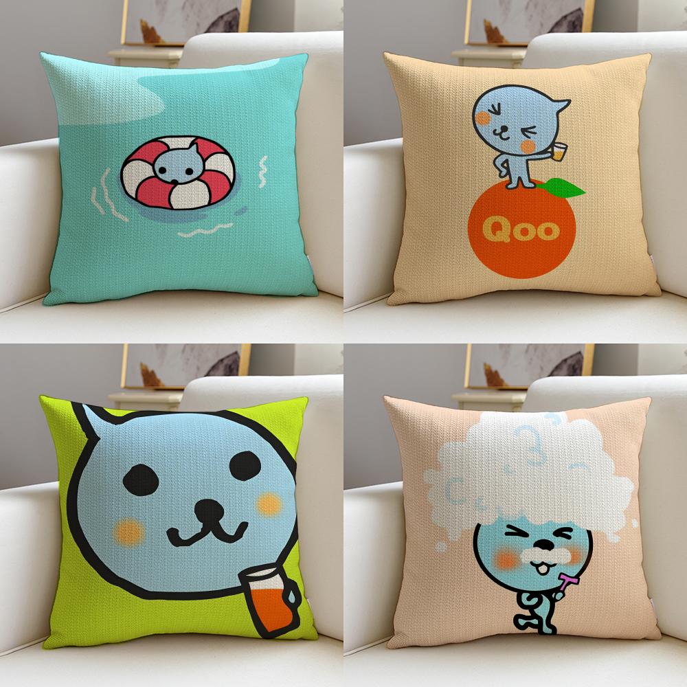 Classic QQooS Cushion Cover Breathable and Skinfriendly Linen Pillowcase Square Removable and Washable Cushion