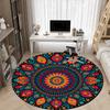 1PC Mandala Artwork Chair Carpet for Office Non-Slip, Lightweight, Machine Washable Rug for Office, Sleeping, Room - Holiday Decoryy251009140
