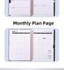A5 Spiral Notebook: Customizable English Weekly Planner