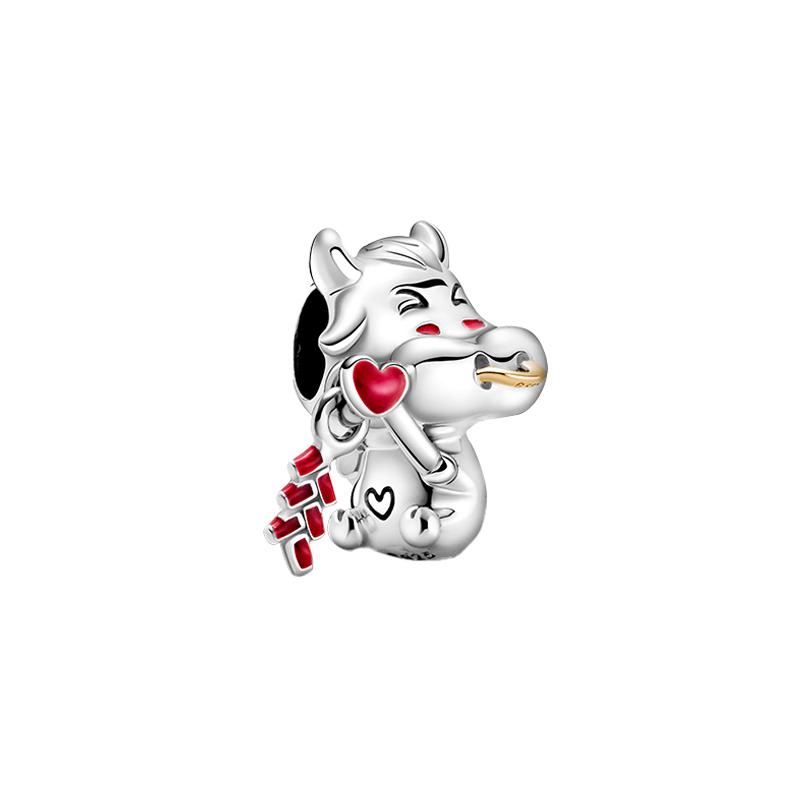 Pandora Cute calf charm 925 silver pendant for women silver