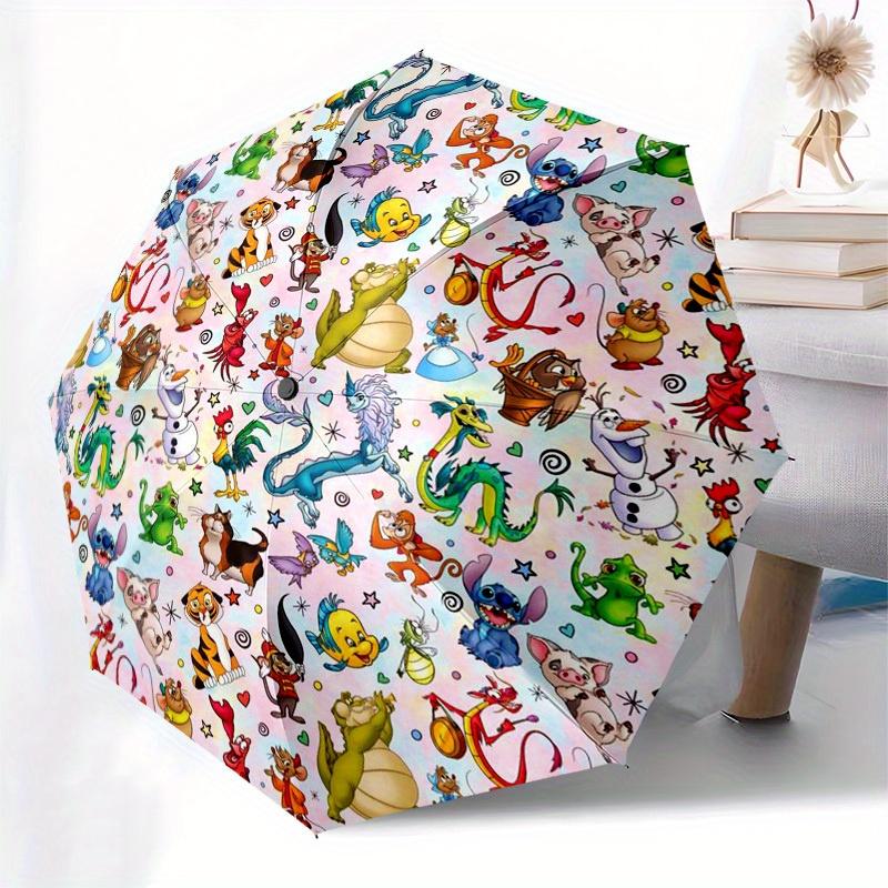 1pc Cartoon Pattern Automatic Open/Close Umbrella, Umbrella with cartoon Design, graduate Gift-N0704027