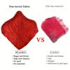 1000pcs Daxi Events Vibrant Red Artificial Rose Petals - Silk-Like, No-Scent, Lightweight Fabric for Romantic Evenings, Weddings