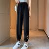 Women's Ice Silk Sweatpants Summer Thin Leggings Harem Pants Sun Protection Quick-Drying Sweatpants Casual Stretch High Waist Pants