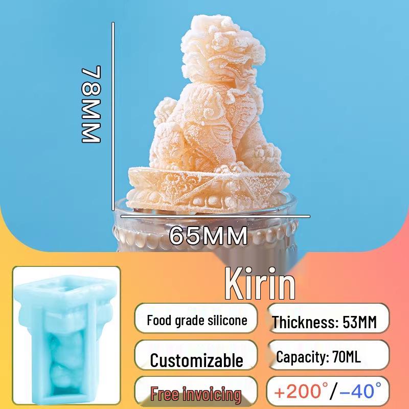 Crocodile-Shaped Silicone Ice Cube Tray for Whiskey – Large, Food-Grade, Cartoon Design