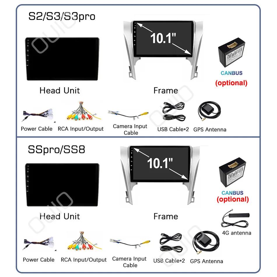 Android 13 Radio For Toyota Toyota Camry 8 50 55 2012-2017 Car Stereo Multimedia Player Carplay Auto GPS Navigation 2DIN DSP