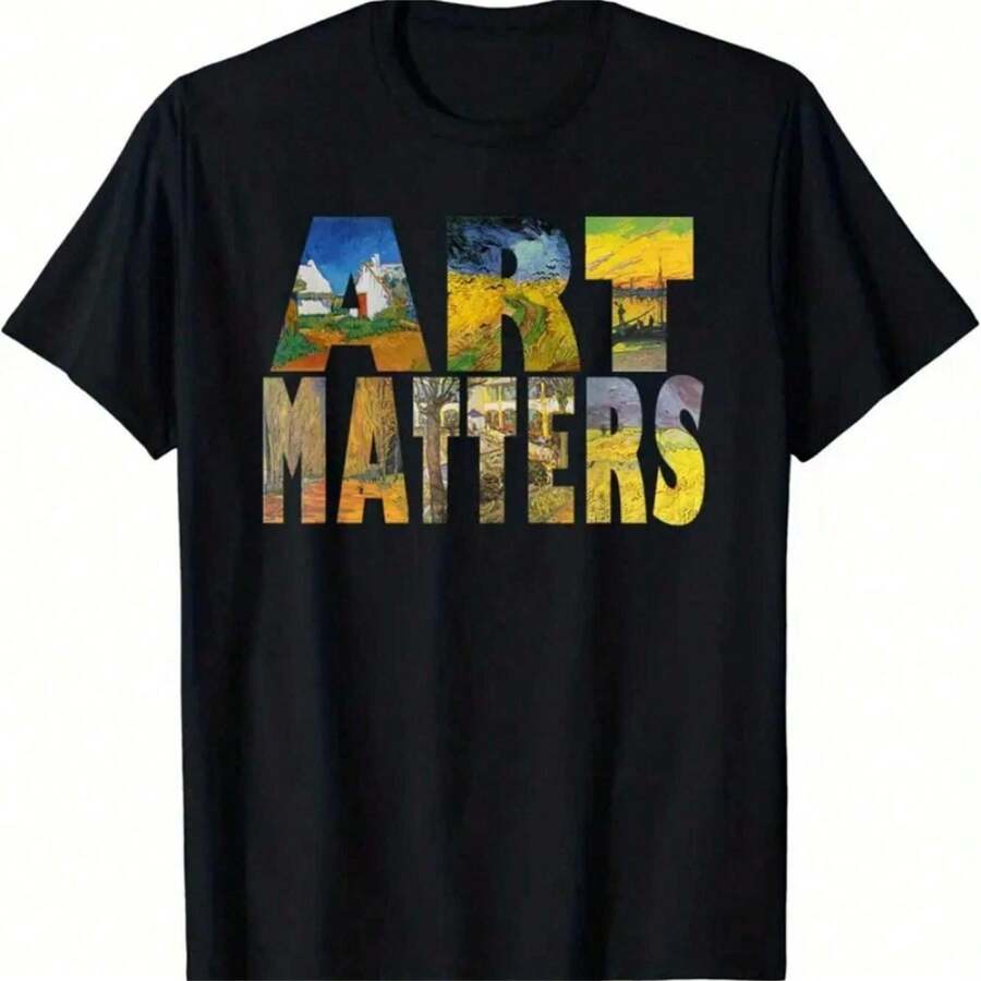 Artistic Van Gogh Inspired T-Shirt for Unique Style S разноцветный
