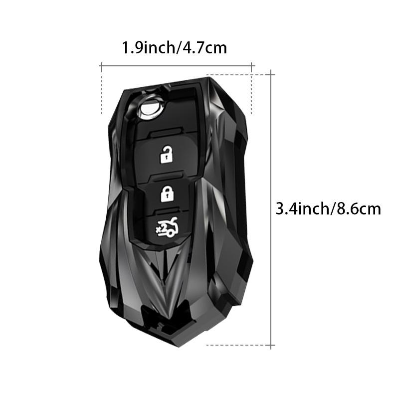 Fit for Chevrolet Car Key Case Cover Shell Ring Housing Chain Chevy Cruze Trailblazer Trax Spark Cross Aveo Malibu Onix Cobalt