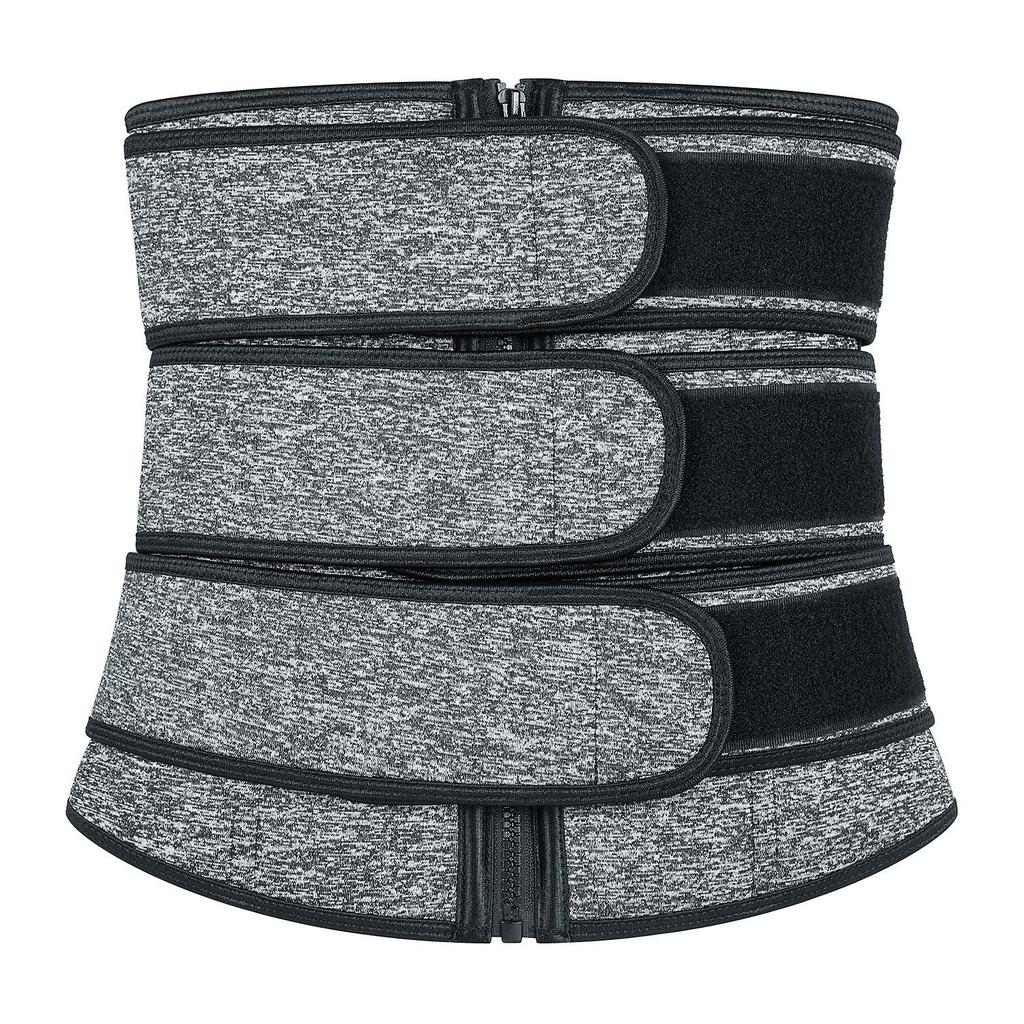 Yoga Waist Shaping and Fitness Belt with Zipper and Velcro for Sweat Relief
