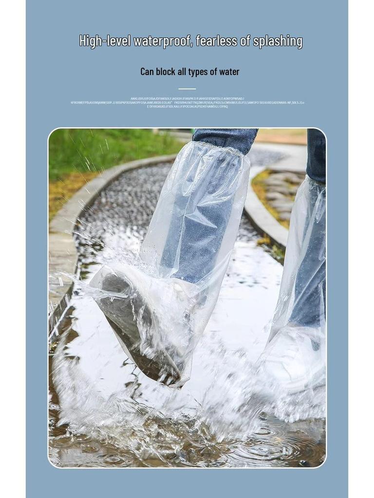 Waterproof Non-Slip Transparent Disposable Rain Boot Covers