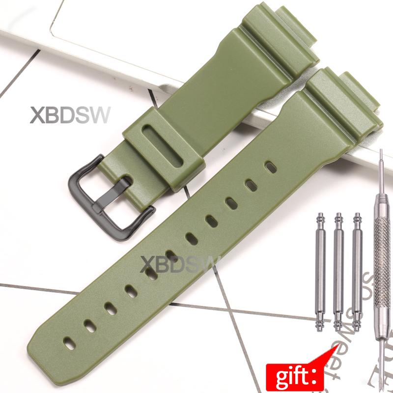 DW9052 Watch Band for Casio DW-9050/9051/9052 DW-9000/9003/9004 Bracelet Men's Silicone Replacement Strap