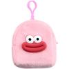 Cute Cartoon Plush Coin Purse Mini Backpack Design Card Holder Mini Wallet Smooth Zipper Storage Pouch Mini Storage Bag
