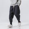 Harem Pants Men Streetwear Joggers Baggy Drop-crotch Pants Casual Trousers Men Sweatpants
