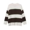 Sinan Retro Striped Loose Knit Sweater SN6772