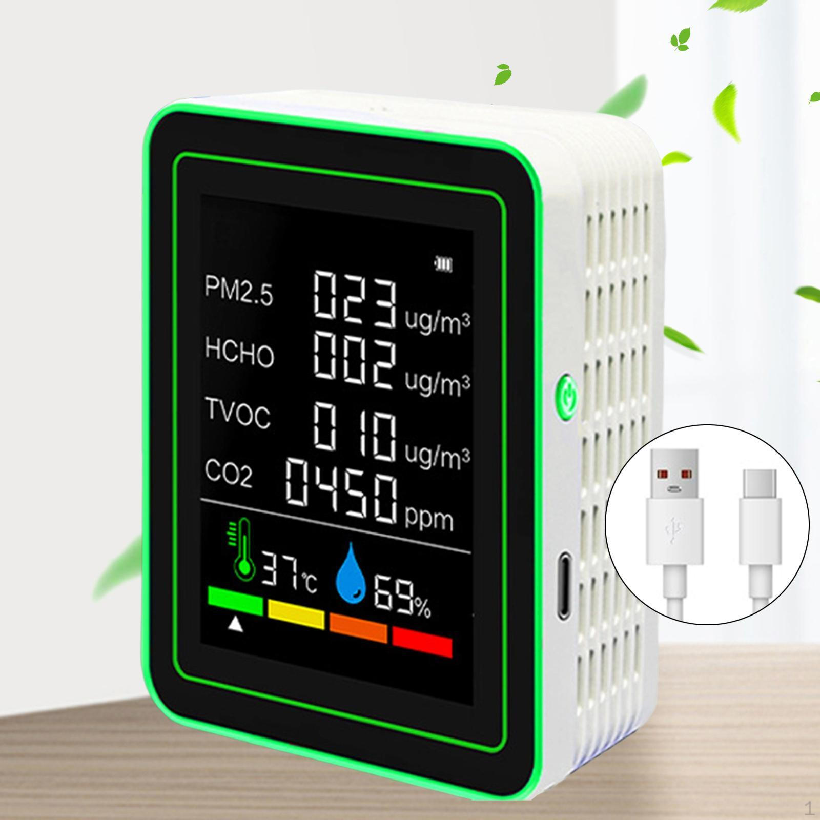 

Монитор качества воздуха 6 в 1 анализатор для профессионального использования школа кухня белый