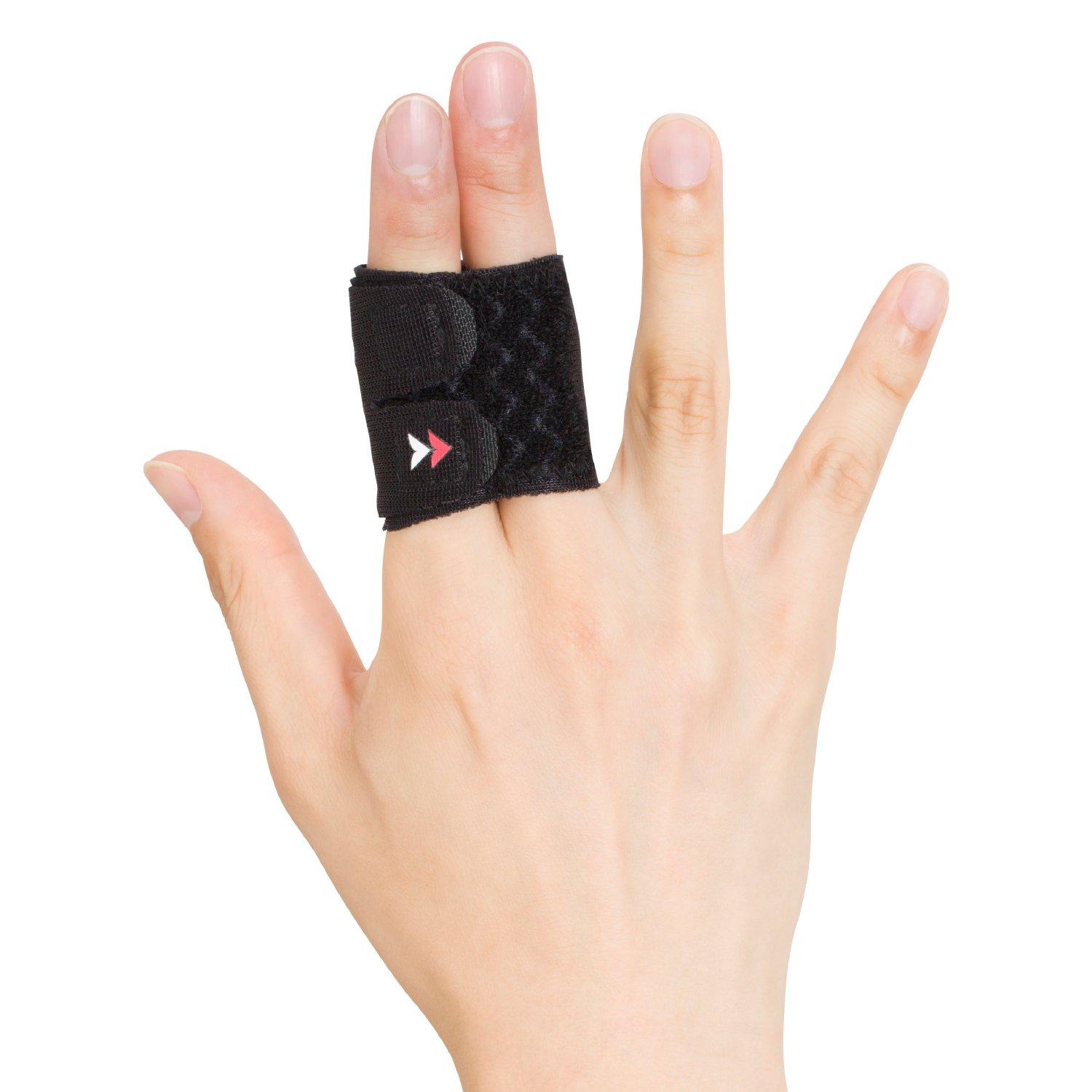 

ZAMST Finger Support Finger Wrap 2 Fingers Volleyball Basketball 373902 Black M