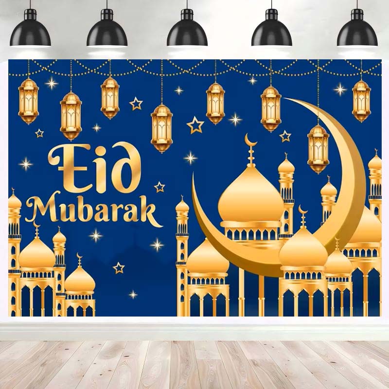 Eid Background Eid Mubarak Ramadan Kareem Backdrop Islam Muslim Party Supplies Eid Al-fitr Gift Ramadan Decoration For Home 2025