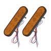 Trailer Lights Tail Stop Brake Light Brake Turn Signal Light with Reflector 12-24V Replacement Side Marker Tail Lights