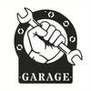 Metal Wall Sign Custom Garage Door Decor Personalized Name Plate Industrial Home Art