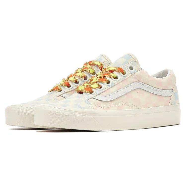 Vans Anaheim Low Top Skate Shoes Unisex Sneakers White Blue Pink VM0A54F3B37