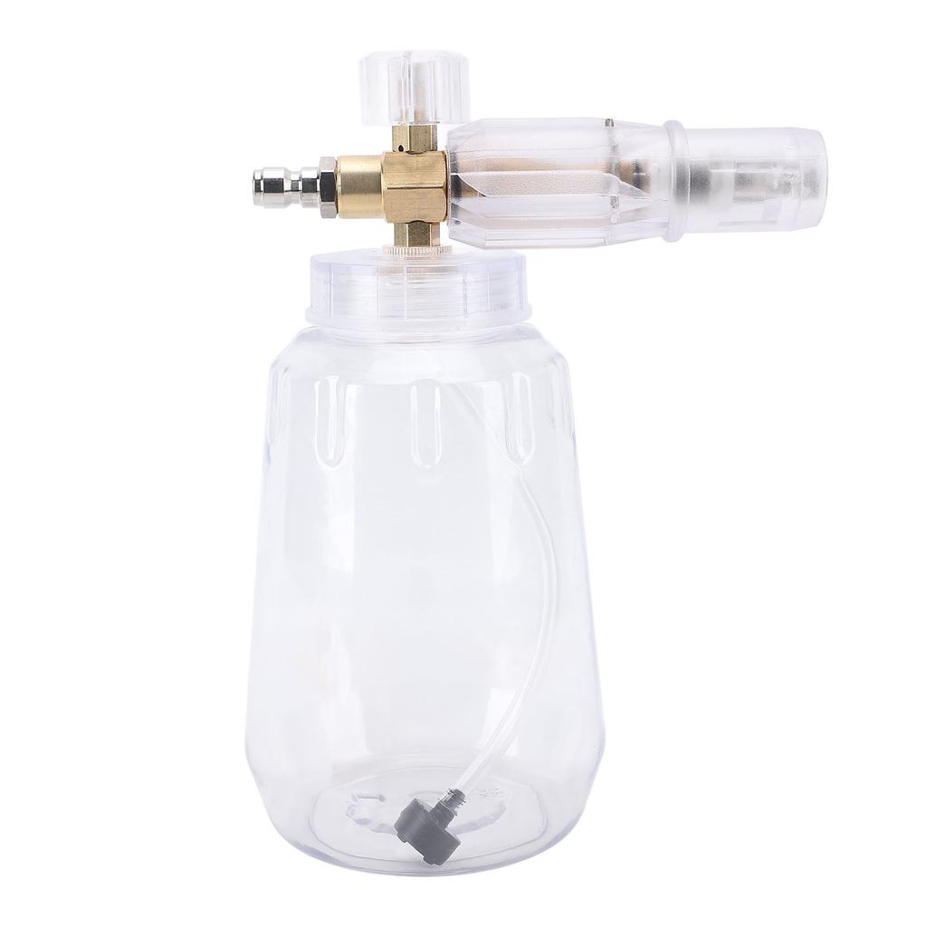1L Pěnový rozprašovač na mytí auta Průhledná otočná tryska Vysokotlaký pěnový rozprašovač na sníh Rozprašovač mýdla na čištění auta
