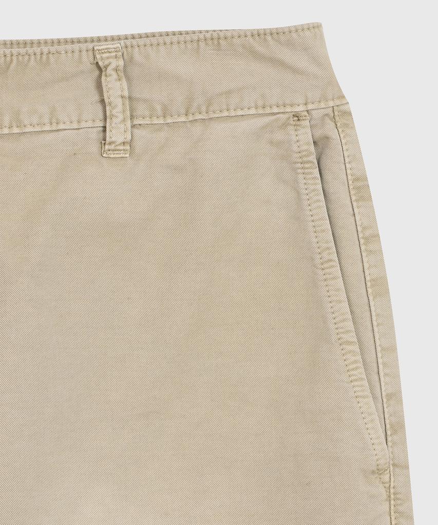 86D Faded Cotton Pants - Beige