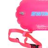 Aquatic Swim Buoy with Waterproof Bag And Adjustable Waist Belt, Double Inflatable Cushion