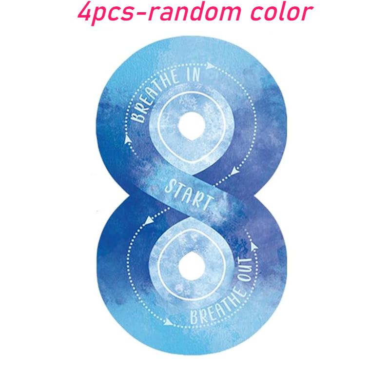 

Calm Strips - Сенсорные наклейки против стресса с тактильной текстурой, в сочетании с дыхательным упражнением для студентов и взрослых 4pcs разноцветный