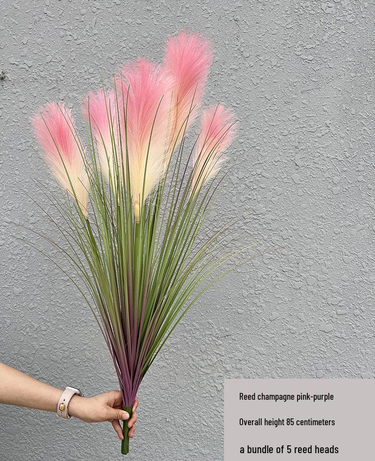 Nordic Reed & Foxtail Grass Artificial Office Plants Window Decor 