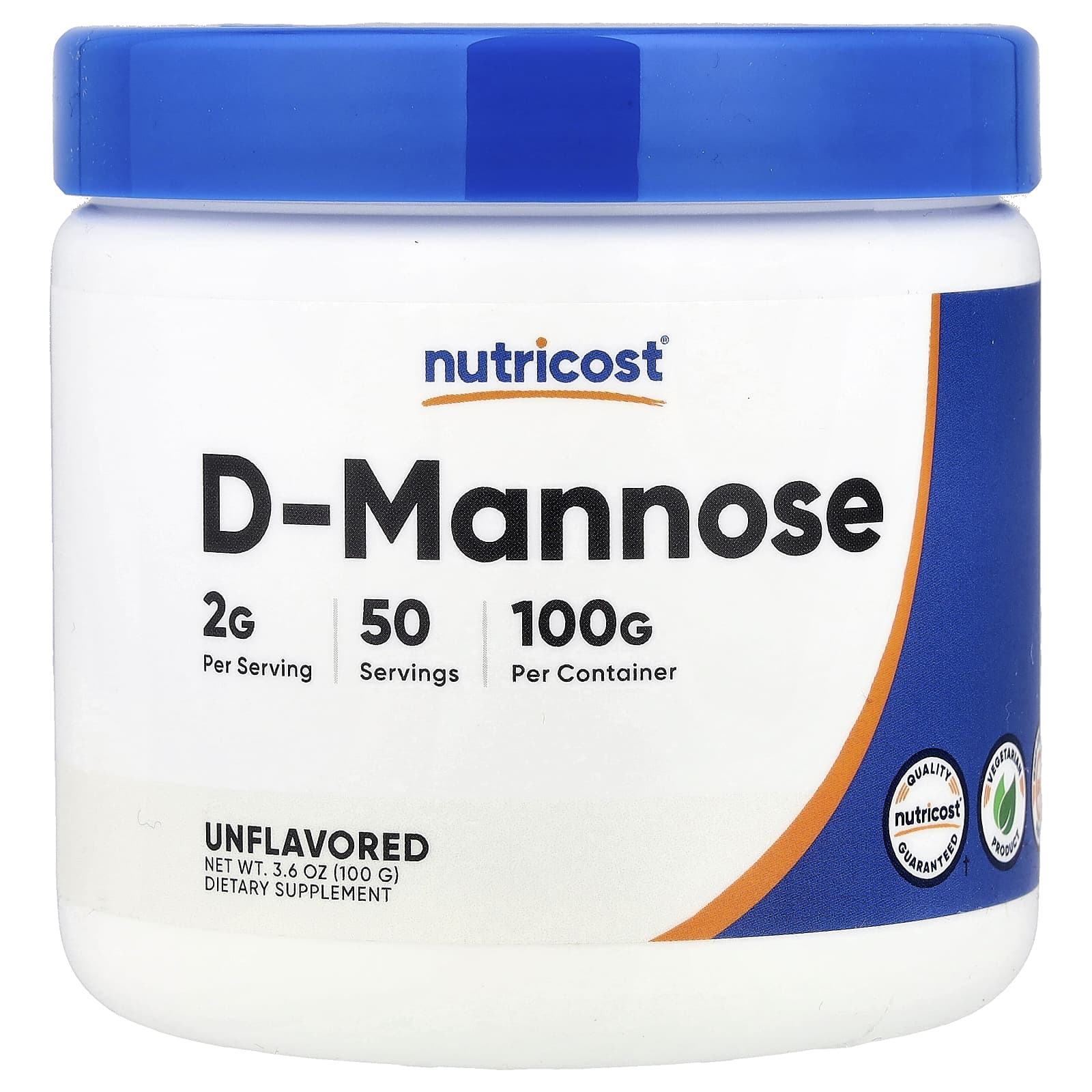 

D-Mannose, Unflavored, 100G(3.6Oz)