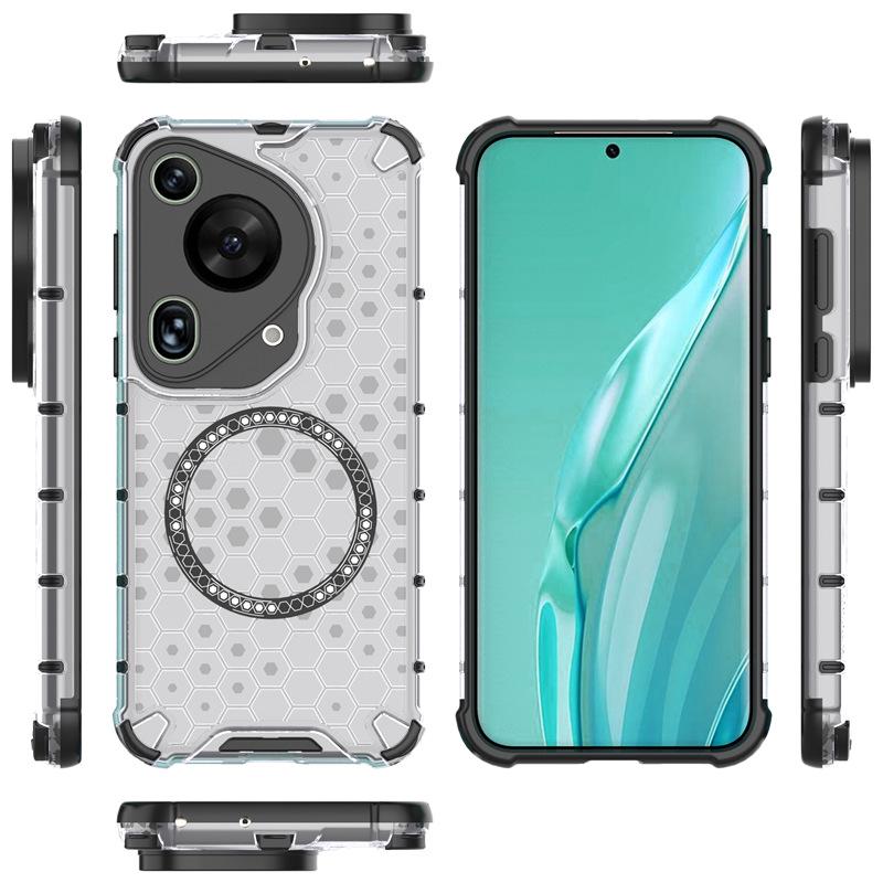 Creative 2-in-1 Honeycomb Magnetic Phone Case for Huawei P70 Ultra/Mate70