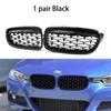 Griglia a Reni Anteriore Diamond Double Slat Racing Sport per BMW Serie 3 F30 F31 F35 2011-19 Accessori Auto