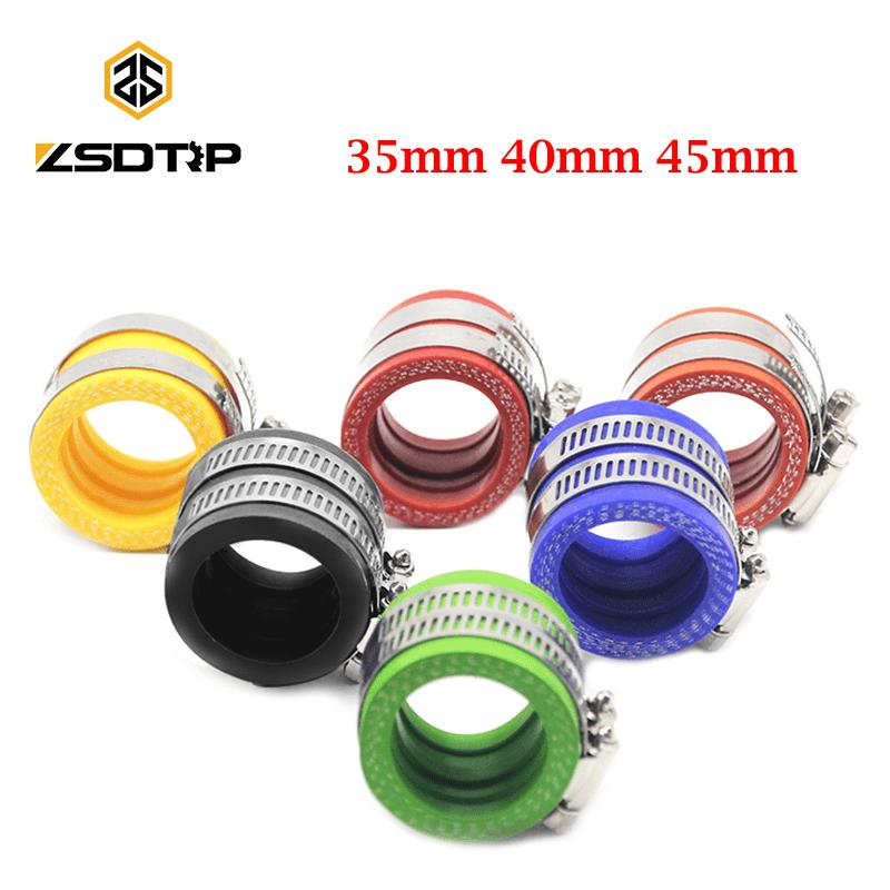 Durable Synthetic 35mm, 40mm, 45mm Rubber Hose Adapters for Motorcycle Carburetors | Vibrant Color Design, Ideal for OKO, KOSO, PWK Engines, Street-Sp