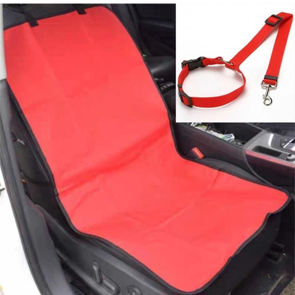 Waterproof Pet Car Travel Set Adjustable Secure Restraint Leash Carrying Rear Seat Cover  Vet Visit