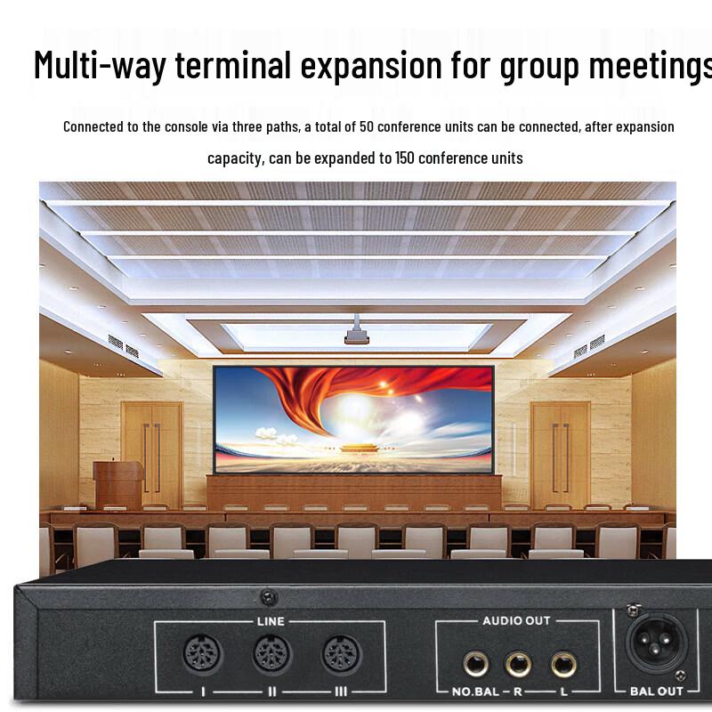 HuuiDu Professional Wired Portable Discussion Conference System Gooseneck Microphone (CN version)