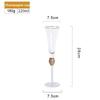 European Luxury Diamond-Embellished Gold Rim Wine Glasses Champagne Cocktail Crystal Stemware Set for Home Bar Party ElegantGift