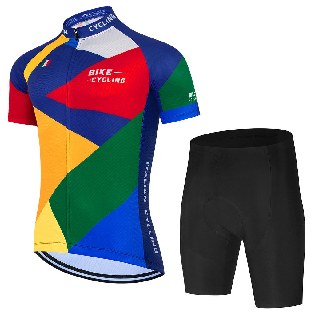Men's Cycling Outfit Bicycle Shorts Road Bike Sports Set Mountain Cycle Jersey Breathable Summer Clothing Pro Uniform