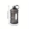2.2L Large Capacity Water Bottle Leak-Free Sports Water Cup Summer Fitness Outdoor Portable Kettle With Handle Gym Gallon Bottle
