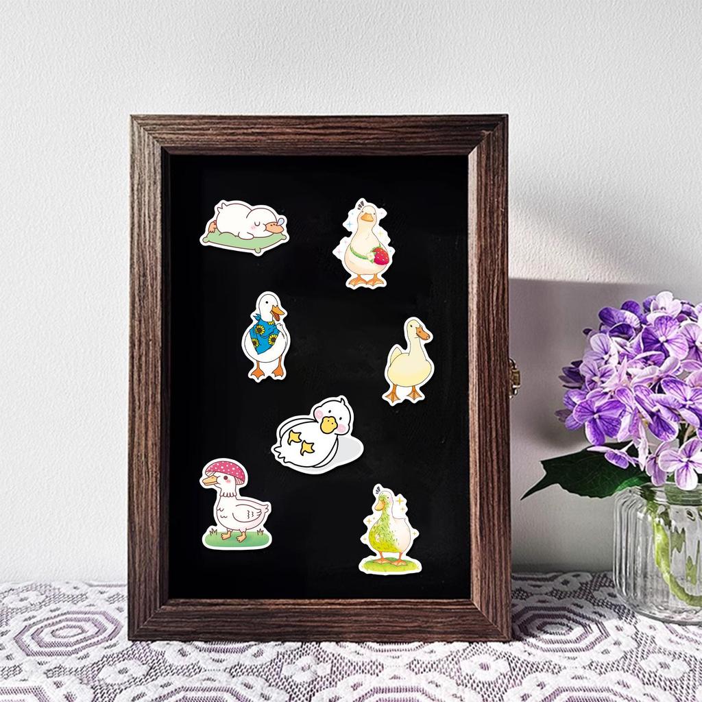 Cute Round Duck Animal Soft Magnetic Stickers - 20-Piece Set for Home and Refrigerator Decoration