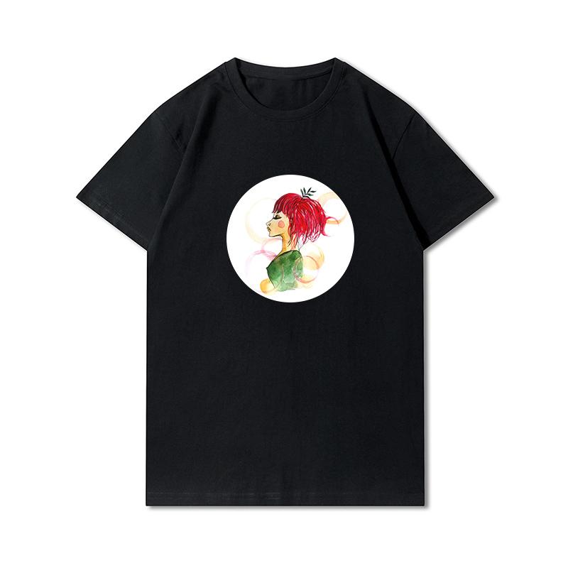 

Большие размеры, летние 100 узоров с сердечками, повседневные черные хлопковые топы с короткими рукавами и круглым вырезом, мужские футболки XS